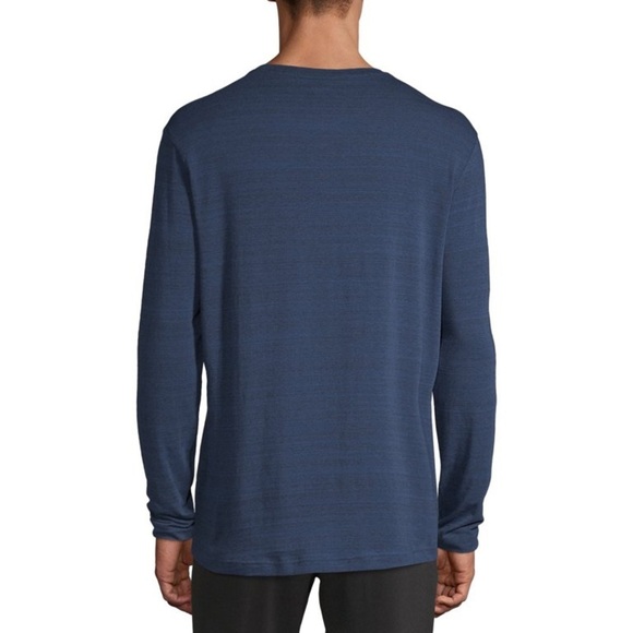 Athletic Works Performance Long Sleeve Tee Size XL (46/48) BLUE COVE HEATHER - Picture 2 of 5